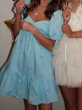 Altar'd State Blue and Cream Party Dress Duo